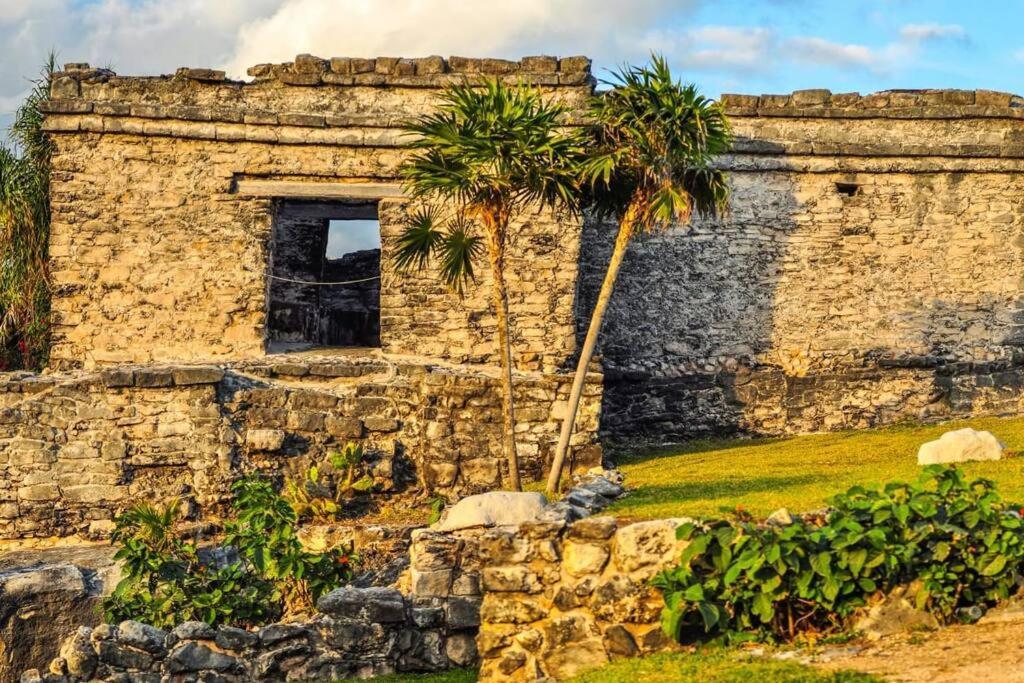 Beachfront With Private Staff In Gated Community Villa Akumal Exterior photo