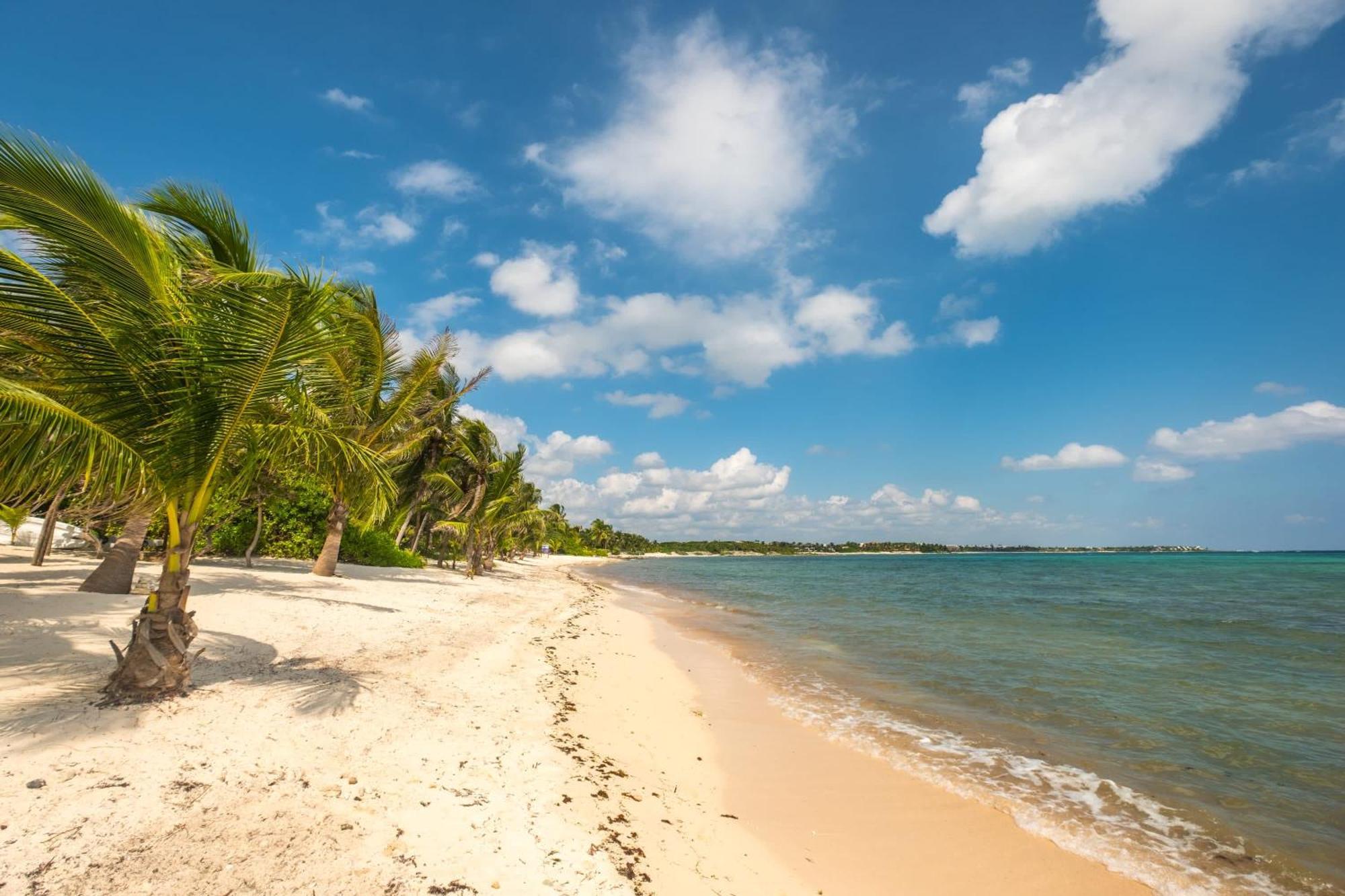 Beachfront With Private Staff In Gated Community Villa Akumal Exterior photo